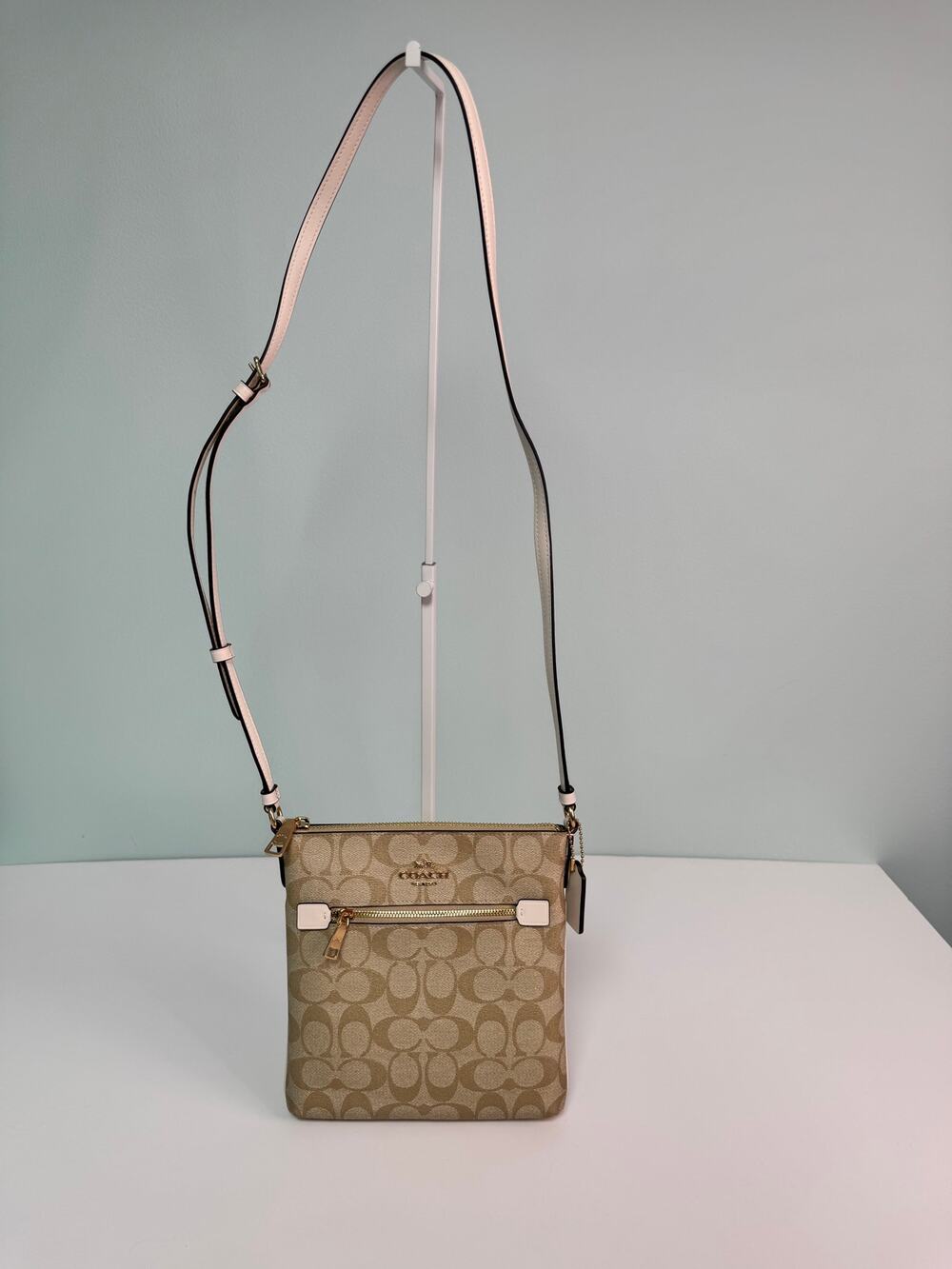 NWOT! Coach Mini Rowan File Crossbody With Adjustable Strap - Canvas